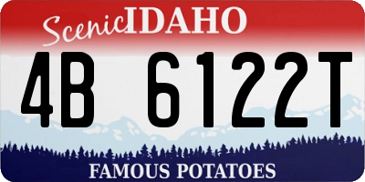 ID license plate 4B6122T