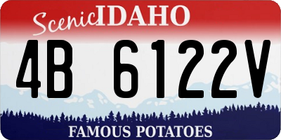 ID license plate 4B6122V