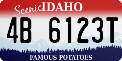 ID license plate 4B6123T