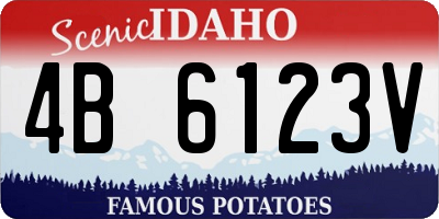 ID license plate 4B6123V