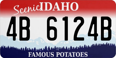 ID license plate 4B6124B