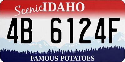 ID license plate 4B6124F