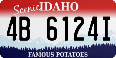 ID license plate 4B6124I