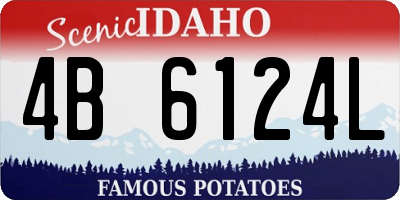 ID license plate 4B6124L