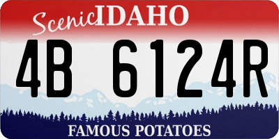 ID license plate 4B6124R