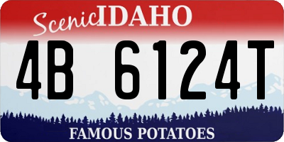 ID license plate 4B6124T