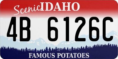 ID license plate 4B6126C