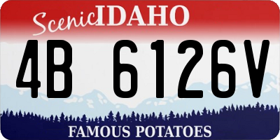 ID license plate 4B6126V