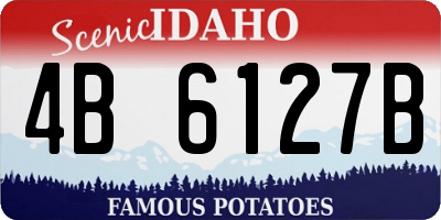 ID license plate 4B6127B