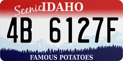 ID license plate 4B6127F