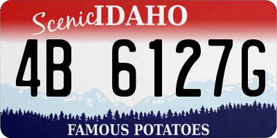 ID license plate 4B6127G