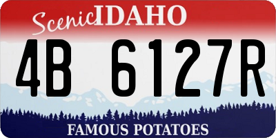 ID license plate 4B6127R
