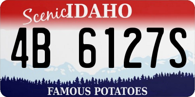 ID license plate 4B6127S
