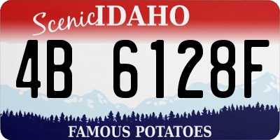 ID license plate 4B6128F