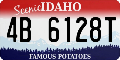 ID license plate 4B6128T