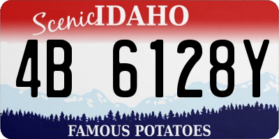 ID license plate 4B6128Y