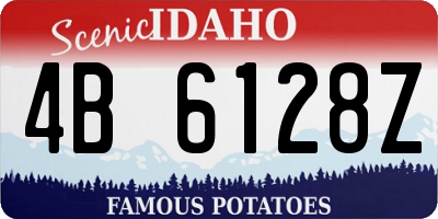 ID license plate 4B6128Z