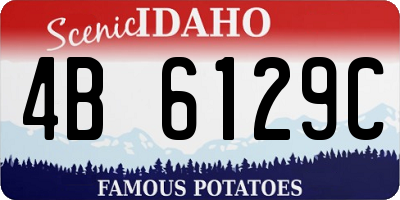 ID license plate 4B6129C