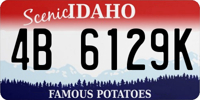 ID license plate 4B6129K