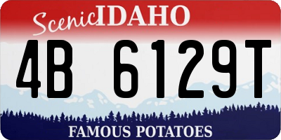 ID license plate 4B6129T