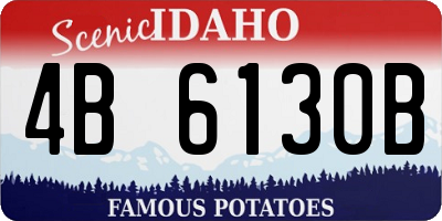 ID license plate 4B6130B