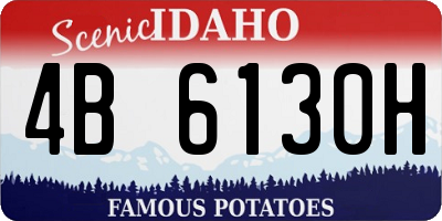 ID license plate 4B6130H