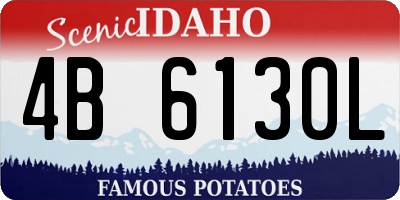 ID license plate 4B6130L