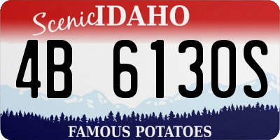 ID license plate 4B6130S