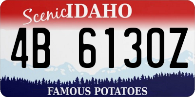 ID license plate 4B6130Z