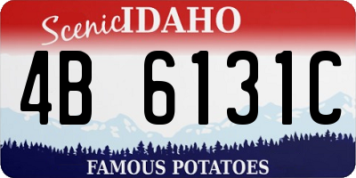 ID license plate 4B6131C