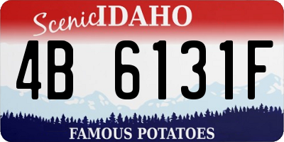 ID license plate 4B6131F