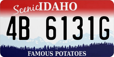 ID license plate 4B6131G