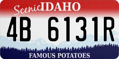ID license plate 4B6131R