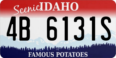 ID license plate 4B6131S