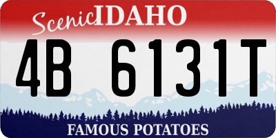 ID license plate 4B6131T