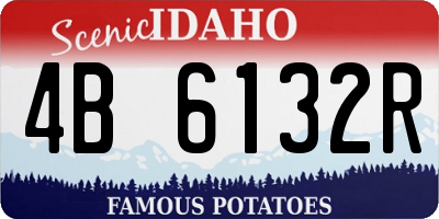 ID license plate 4B6132R