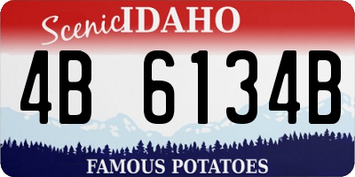 ID license plate 4B6134B