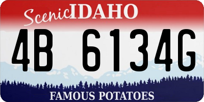 ID license plate 4B6134G