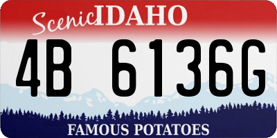 ID license plate 4B6136G