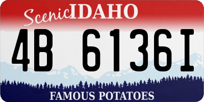 ID license plate 4B6136I