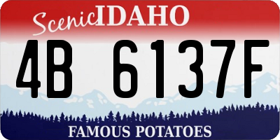 ID license plate 4B6137F