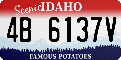 ID license plate 4B6137V
