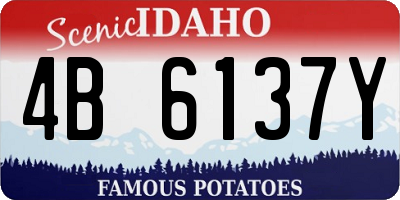 ID license plate 4B6137Y
