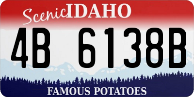 ID license plate 4B6138B