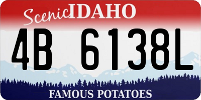 ID license plate 4B6138L