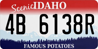 ID license plate 4B6138R