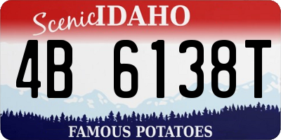 ID license plate 4B6138T