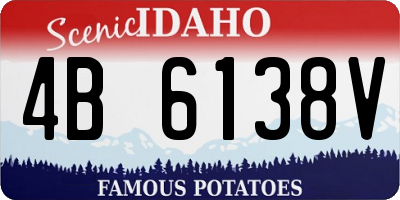 ID license plate 4B6138V