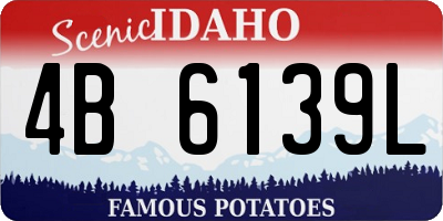 ID license plate 4B6139L