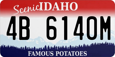 ID license plate 4B6140M